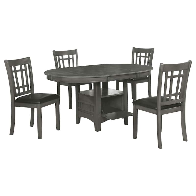 Lavon 5-piece Oval Extension Leaf Dining Set
