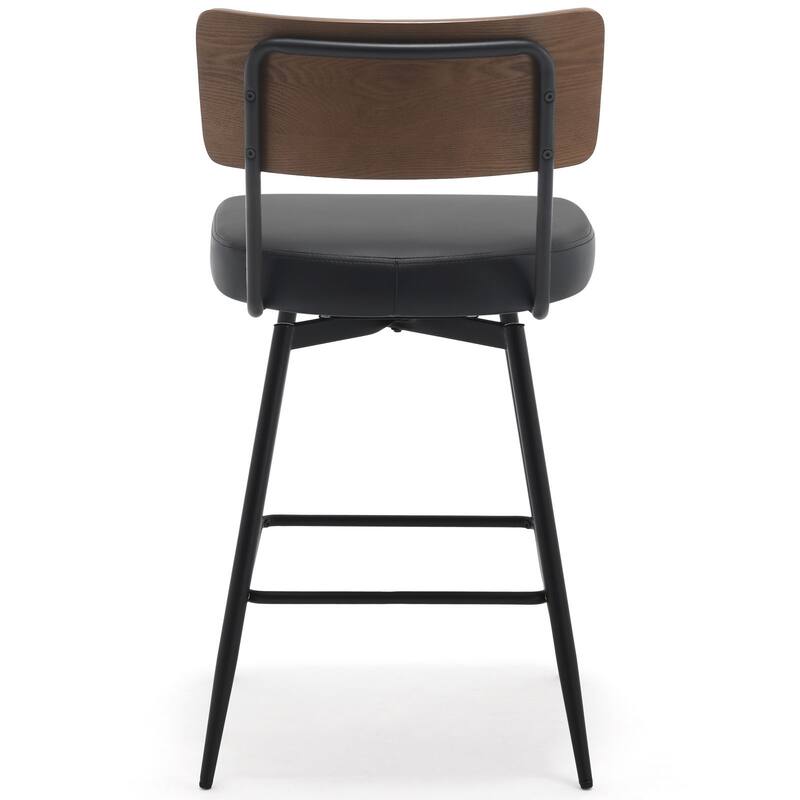 Faux Leather Upholstered Swivel Counter/Bar Stools Set of 2/3/4