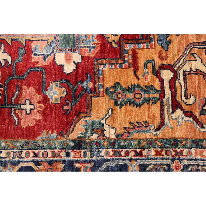 ECARPETGALLERY Hand-knotted Aryana Red Wool Rug - 6'7 x 8'4