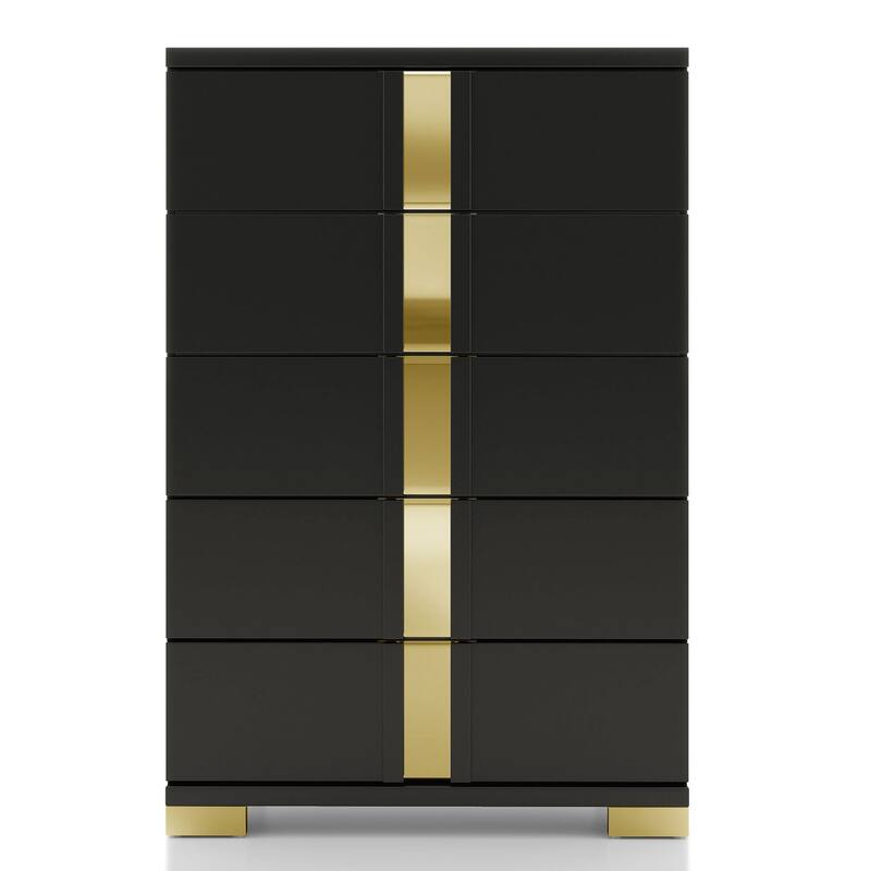 Furniture of America Halifax Modern Wood 5-Drawer Chest