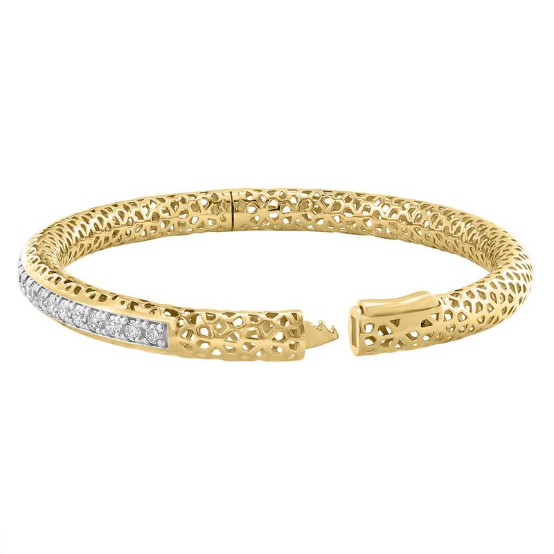 EFFY 14K Yellow Gold Diamond Bangle