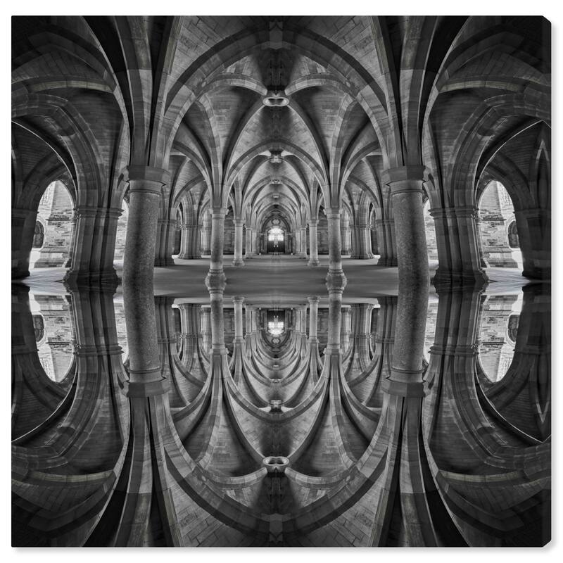 Wynwood Studio Canvas Architecture and Buildings Kale IV Gray and Dark Gray Modern & Contemporary Wall Art Canvas Print