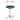 Green Bird Stand with Stainless Steel Bowls and High-Edge Tray - 23.5" Diameter x 48" H