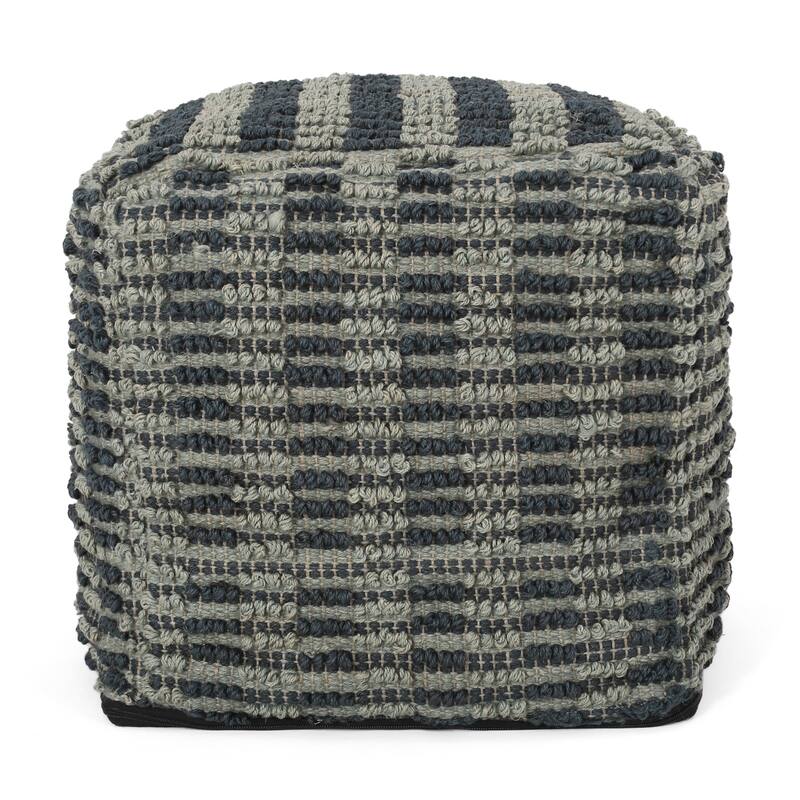 Barracuda Hcrafted Cotton Pouf,Comfortable choice, multiple functions, classic design, and cozy corners