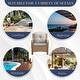 preview thumbnail 29 of 89, Outdoor Wicker High Back Club Chair with Cushions (Set of 2)