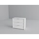 preview thumbnail 4 of 12, Donco Kids Twin Louver Low Loft in White with Optional Case Goods