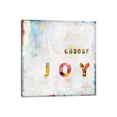 iCanvas "Choose Joy In Color" by Jamie MacDowell Canvas Print