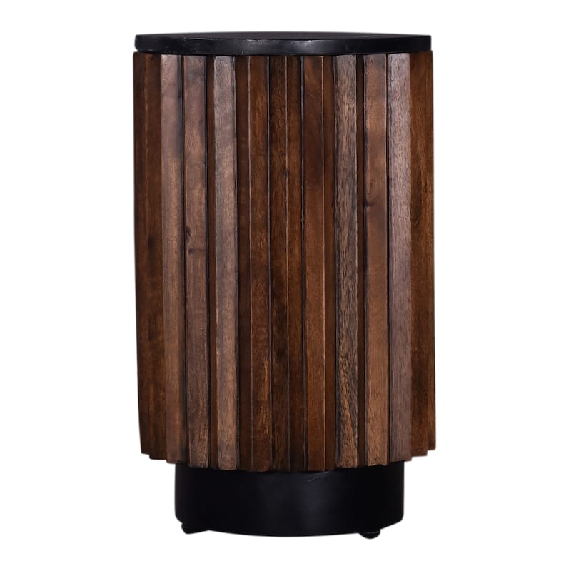 12 In. Round Modern End Table with Modern Top, Living Room Sofa Side Table, /