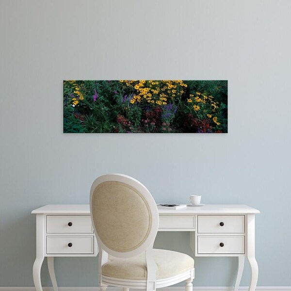 Easy Art Prints Panoramic Images's 'Flowers' Premium Canvas Art