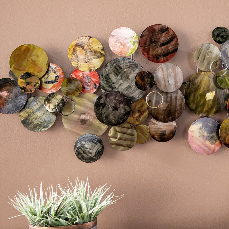 Longavi Metal Wall Sculpture - Yellow