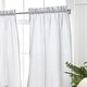 preview thumbnail 8 of 8, Martha Stewart Ticking Stripe 3-piece Curtain Tier and Valance Set