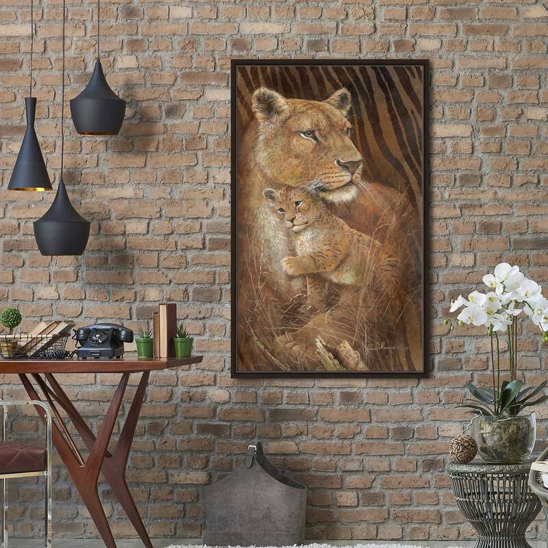 "Shadow of Love" by Ruane Manning Print on Floating Canvas