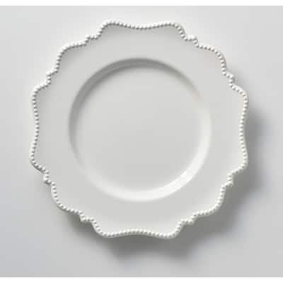 Red Vanilla Pinpoint White Dinner Plate 11" (Set of 6)