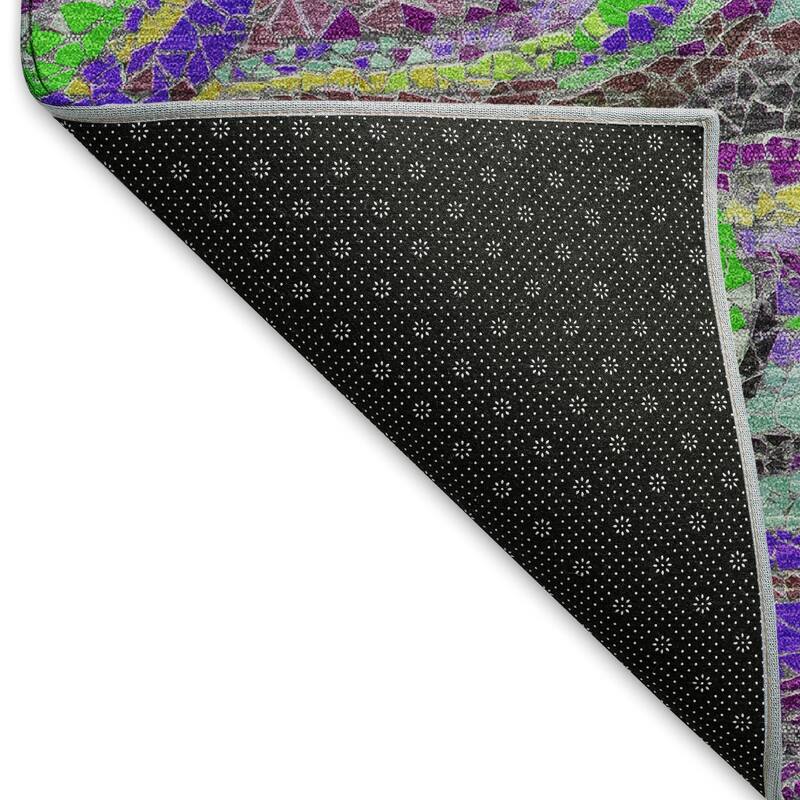 Premium Washable Super Soft Contemporary Mosaic Wave Mayfield Rug