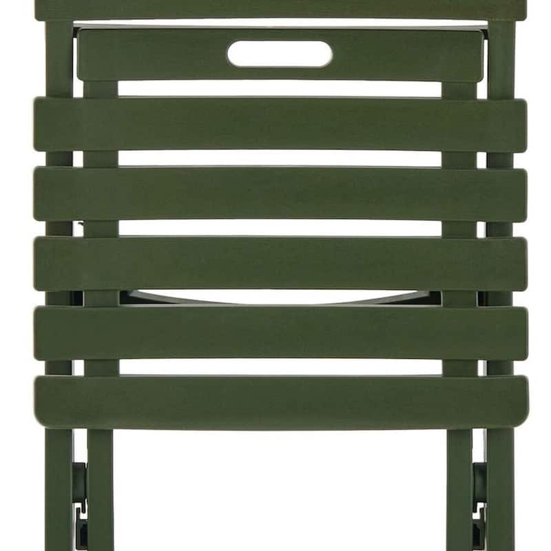 Outdoor Folding Chair Set of 2 Space-Saving UV Resistant Patio Seating
