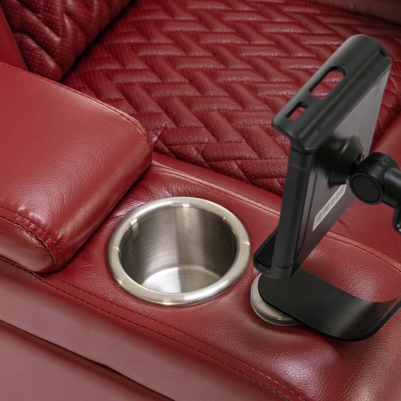 270 Degree Swivel PU Leather Power Recliner