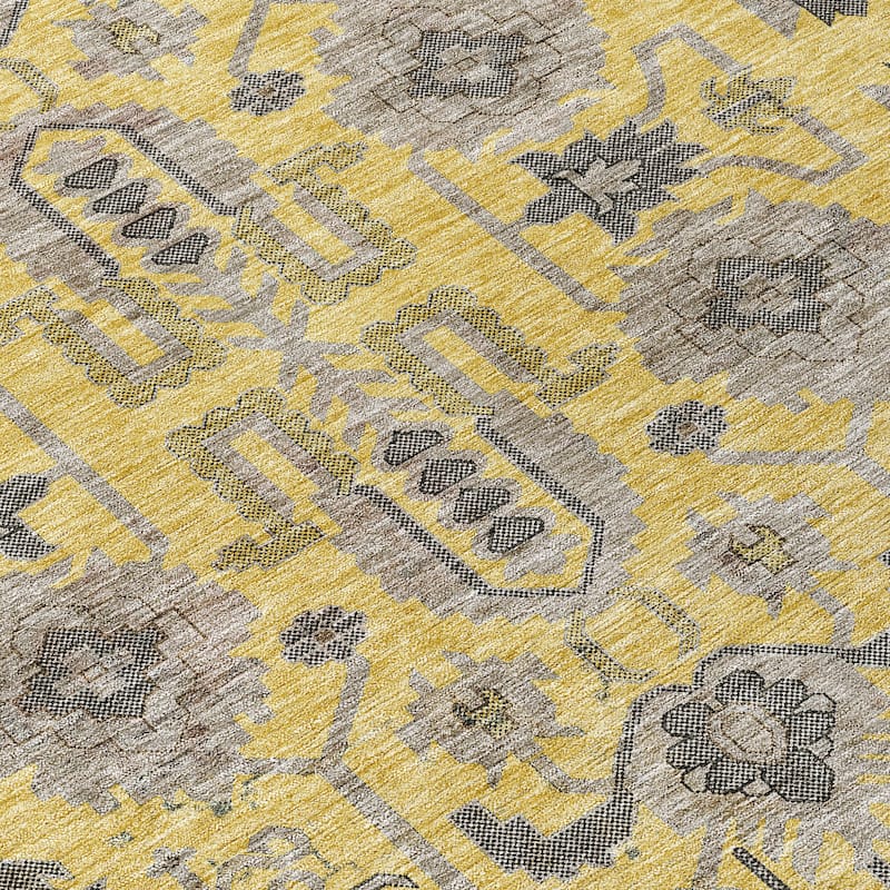 HomeRoots Oriental Traditional Rectangle Outdoor Rug