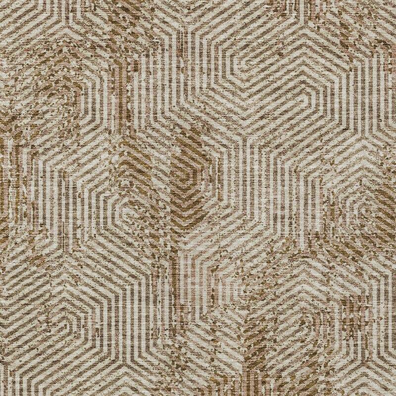 HomeRoots Geometric Transitional Rectangle Outdoor Rug