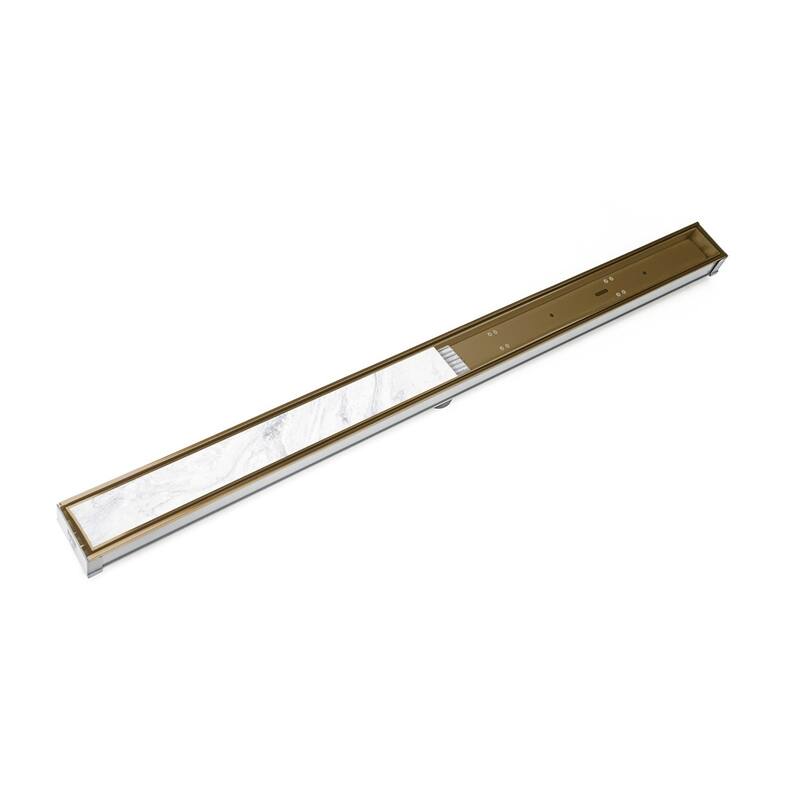 Infinity Drain Linear Shower Drain - Satin Bronze