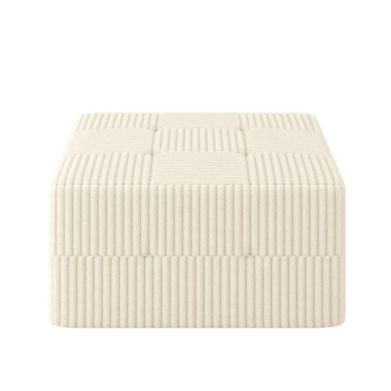 Ottoman sofa Compressed Sectional Sofa Modern Minimalist Style Corduroy Couch, Sleeper Sofa for Living Room, Bedroom