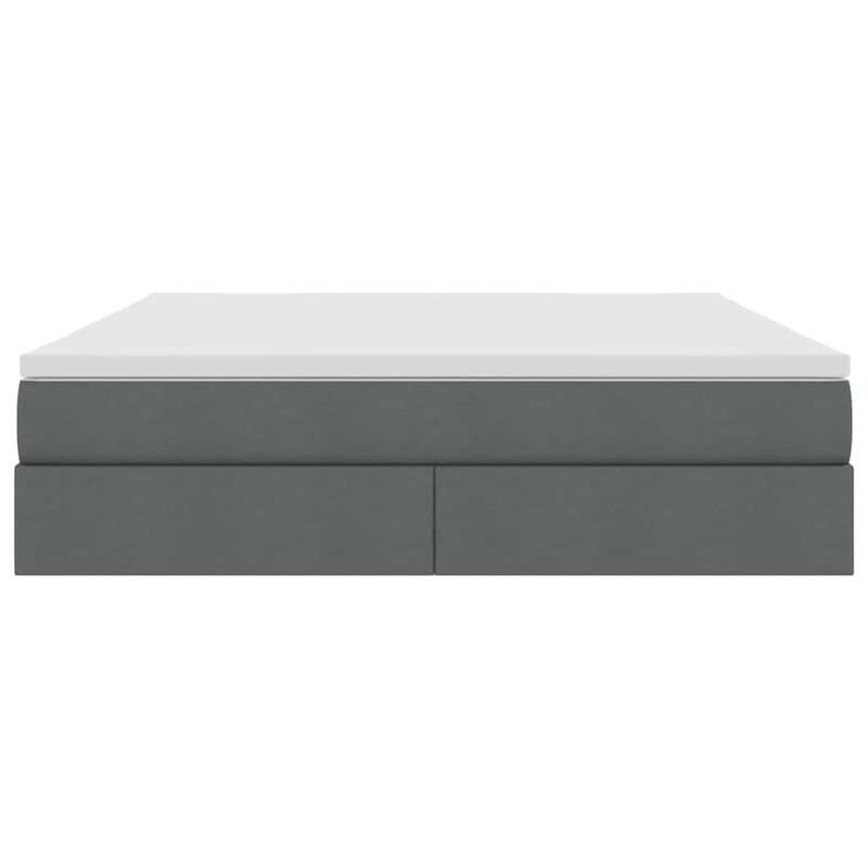vidaXL Storage Bed with Mattress in Polyester