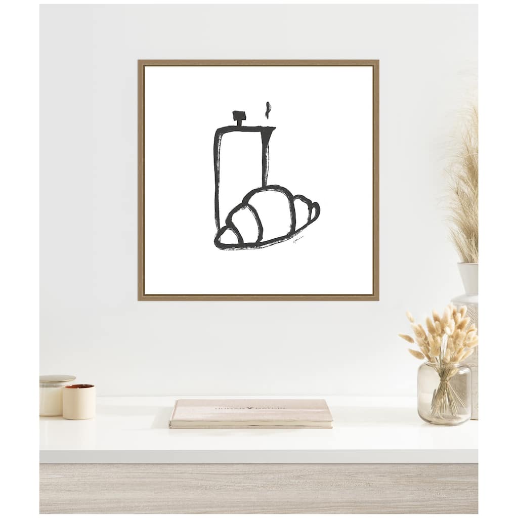 Kate and Laurel Breakfast Club No. 2 by Gabrielly Guedes Framed Canvas Wall Art Print