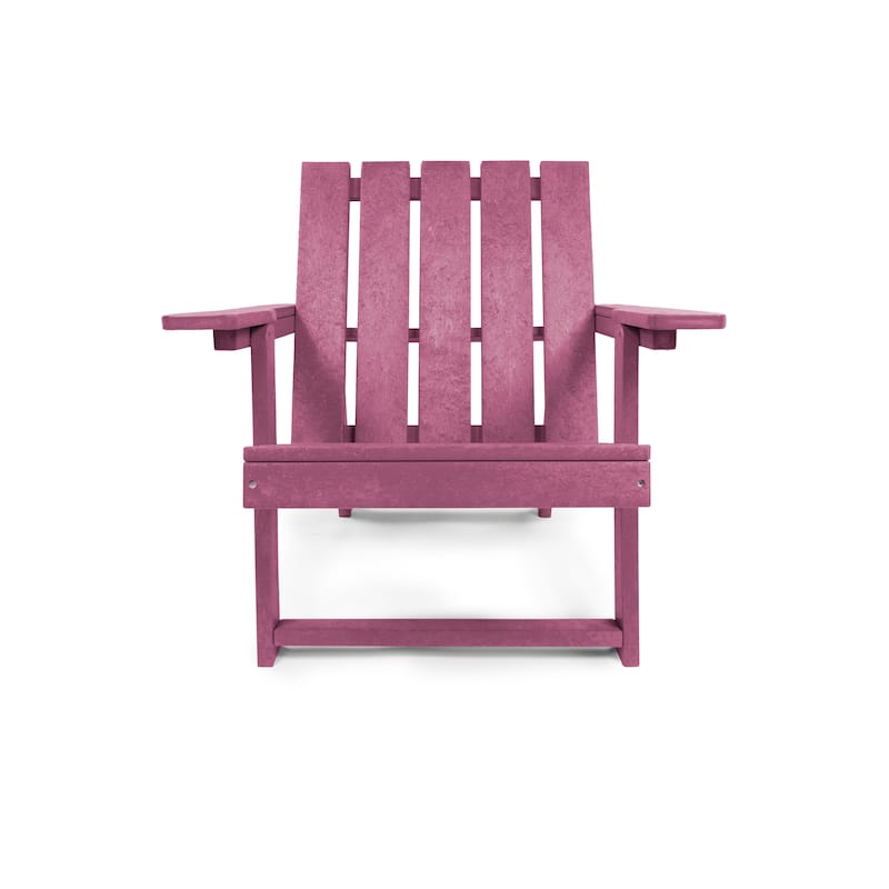 Amalfi Fully Assembled All-Weather HDPE Outdoor Folding Modern Adirondack Chair