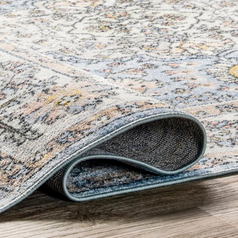 Nuloom Valencia SpinClean Traditional Persian Machine Washable Area Rug