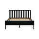 preview thumbnail 9 of 20, Max and Lily Scandinavian Queen-Size Bed with Slatted Headboard