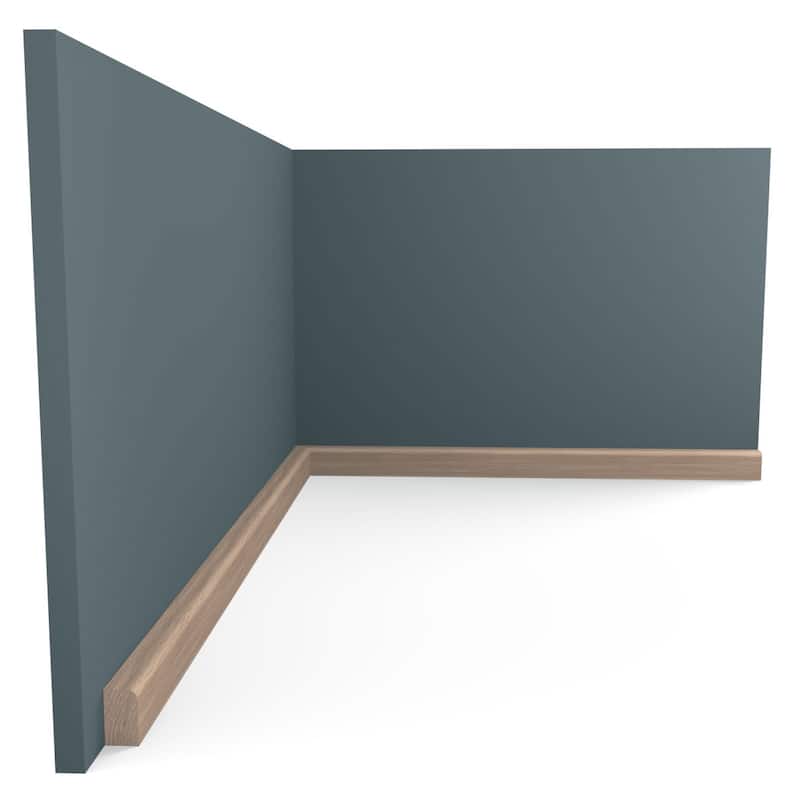 WM52: 7/16-in D x 3/4-in W x 96-in L Americraft Solid Hardwood Stain Grade Shoe Moulding