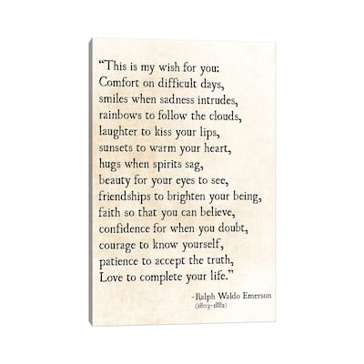 iCanvas "My Wish For You" by Debbra Obertanec Canvas Print