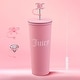 preview thumbnail 12 of 19, Juicy Couture Hydration Stainless Steel Couture Cup 6-Piece Set 24oz - Hot Pink