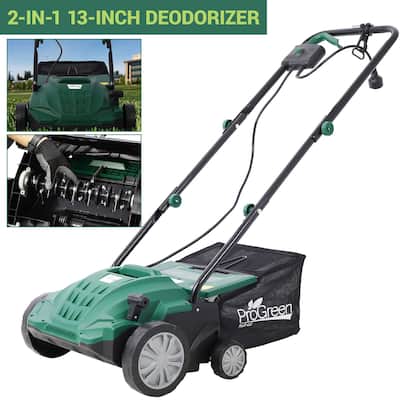 Corded Garden Scarifier, 2-in-1 Electric Dethatcher & Scarifier 31.7QT
