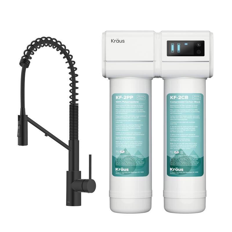 Kraus FS-1001-KFF-2631 Oletto 1.8 GPM Single Hole Pre-Rinse Pull Down - Matte Black
