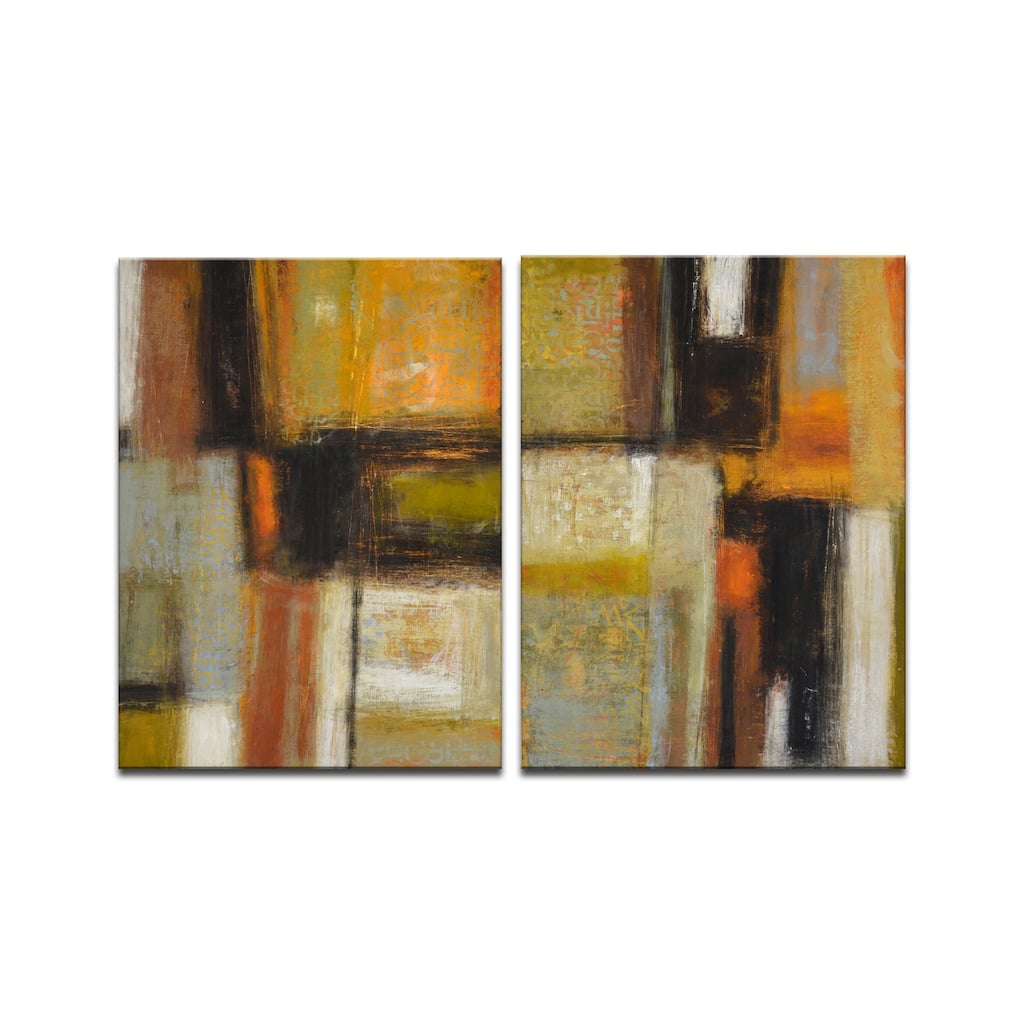 'New Earth I/II' 2 Piece Wrapped Canvas Wall Art Set by Norman Wyatt Jr.