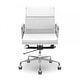 preview thumbnail 3 of 1, Lark Office Chair (Low Back) - 36-39"H x 24.5"W x 23"D White