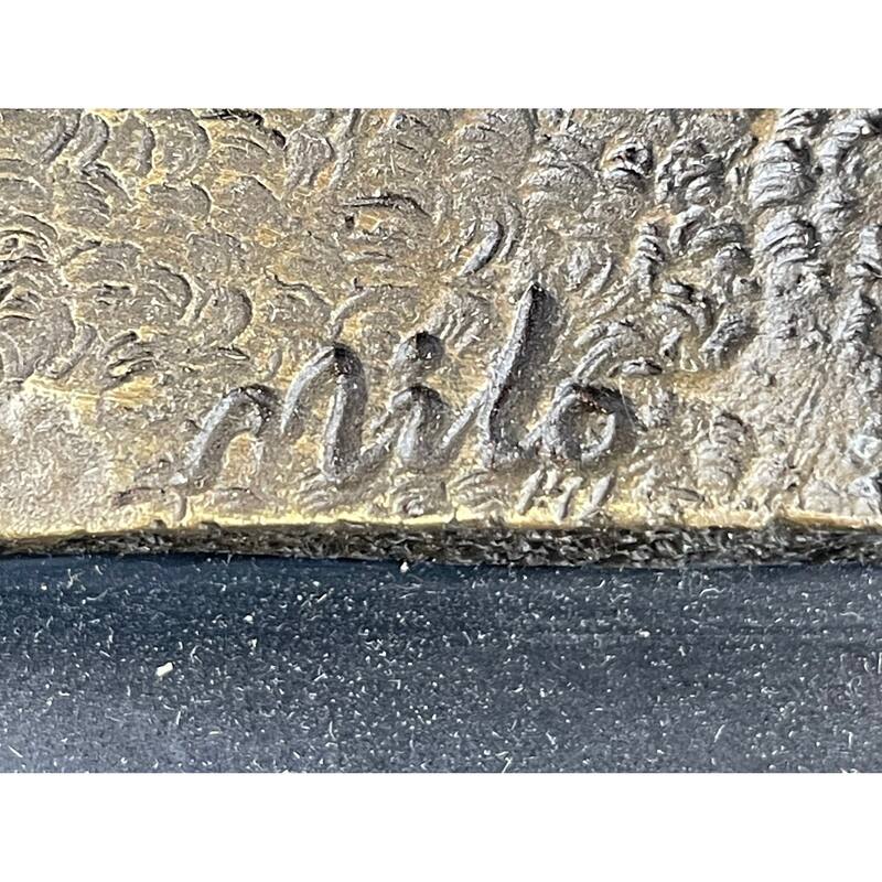 Australian Aussie Rugby Player Bronze Statue Sculpture Trophy Figure 12 Inches X 8 Inches