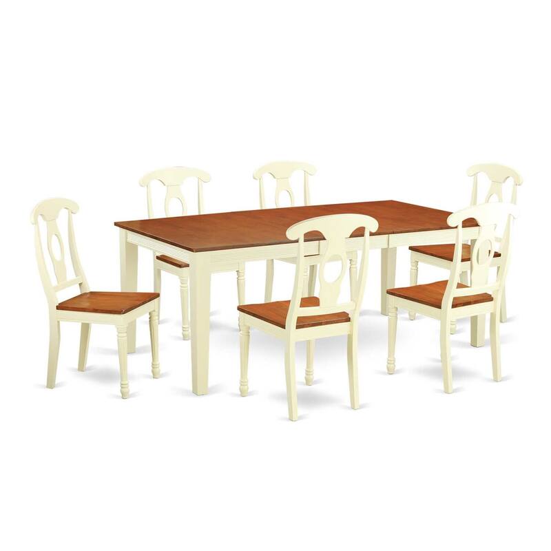 Kitchen Dining Set Wood Table Chairs - 5 Piece Dinette Set for Home