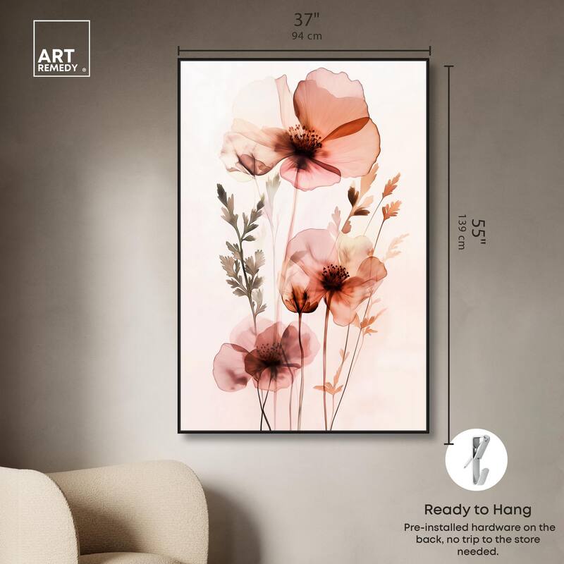 Petal Dye II Canvas by Art Remedy