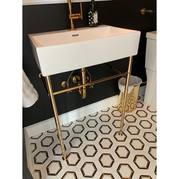 Console Sinks Bathroom Fixtures Claire 24 Ceramic Console Sink White