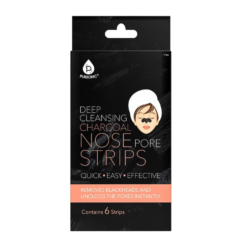 Pursonic 6 pack Deep Cleansing Charcoal Nose Pore Strip - Pore Cleansing Strips