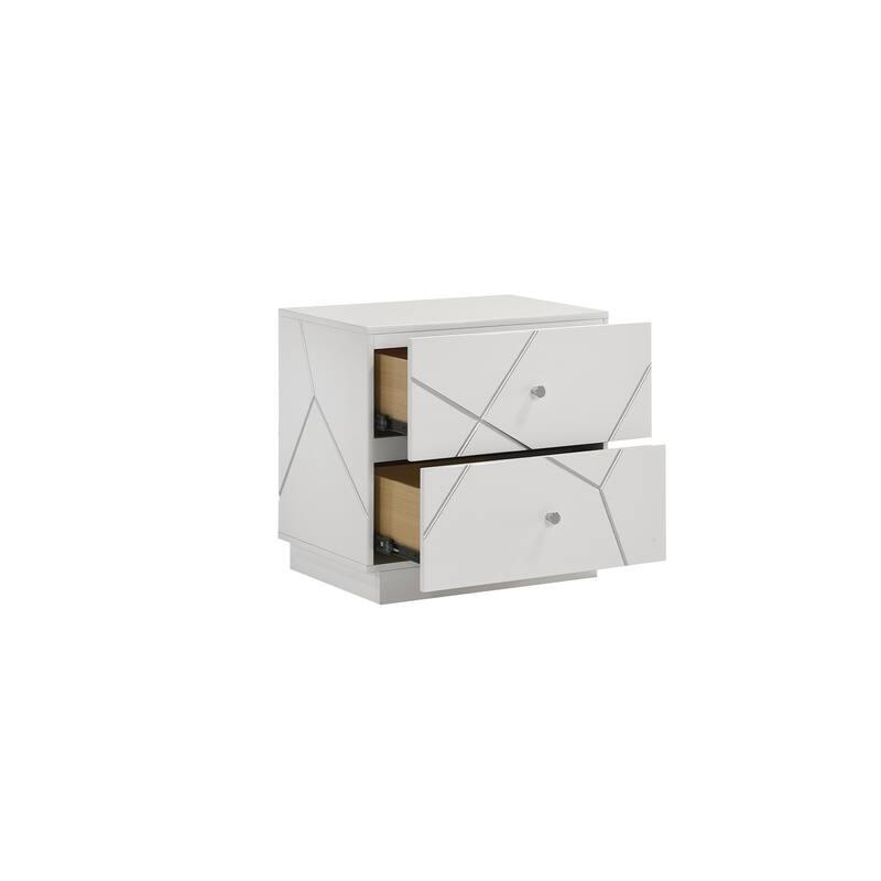 Manhattan King / Queen 4PC / 5PC Bedroom Set White