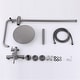 preview thumbnail 25 of 58, Outdoor 10 Inch Round Rain Shower Set with Handheld Shower (Adjustable Slider)