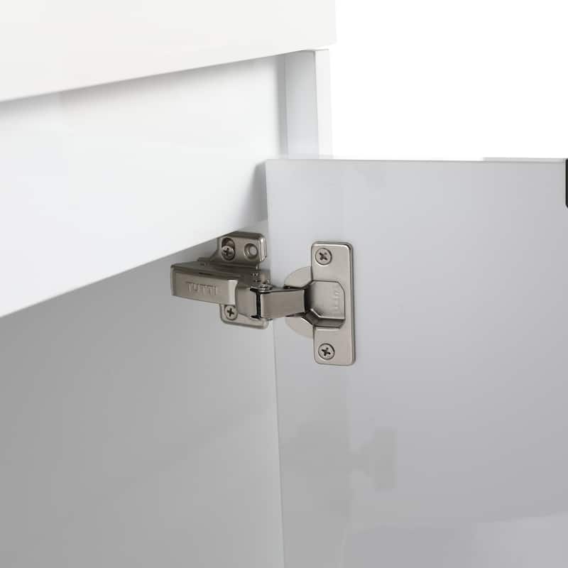 Float Mounting Bathroom Vanity With Resin Sink