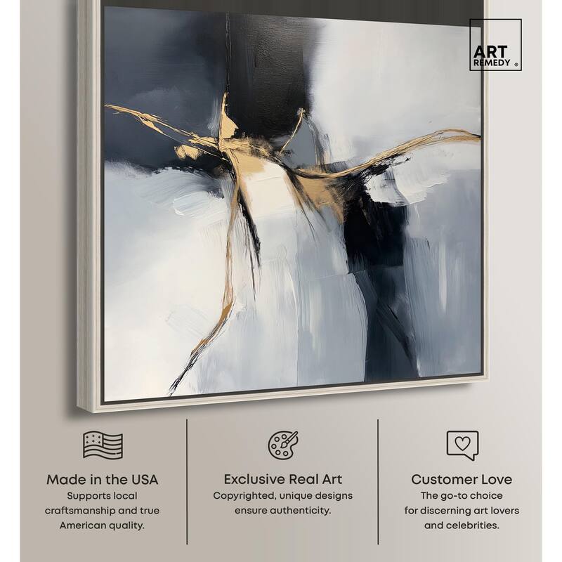 Golden Fissure II Canvas by Art Remedy