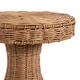preview thumbnail 5 of 10, Kate and Laurel Sula Rattan Drink Table - 10x10x22
