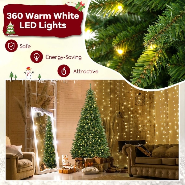 Corner christmas tree pre lit deals