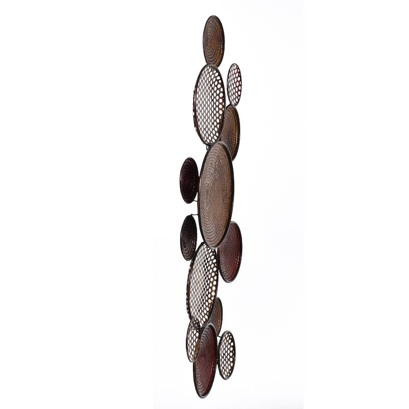 StyleCraft Nobu Circle Metal Wall Art - Copper & Bronze