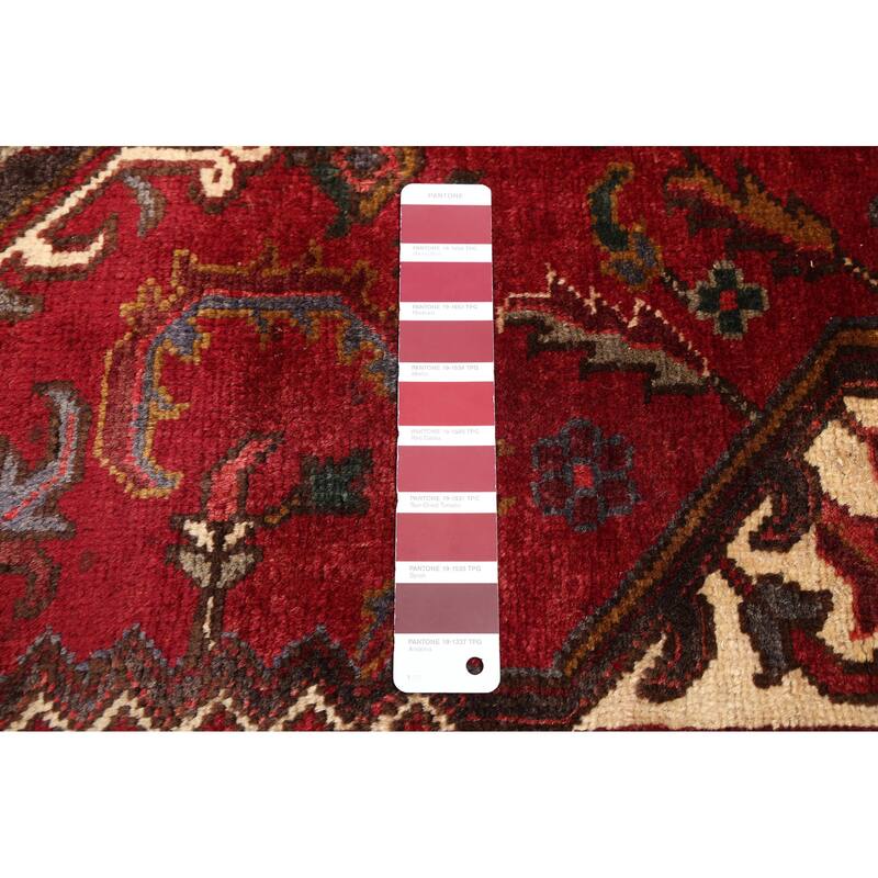 ECARPETGALLERY Hand-knotted Sarabi Dark Red Wool Rug - 6'7 x 9'5