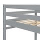preview thumbnail 7 of 16, Twin Size Loft Bed Kids Bed with Platform Ladders and Guardrails, Grey